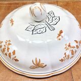 Old Longchamp vegetable soup tureen with Moustiers Olerys decor 2