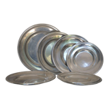Set of silver-plated serving dishes