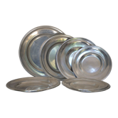 Set of silver-plated serving dishes