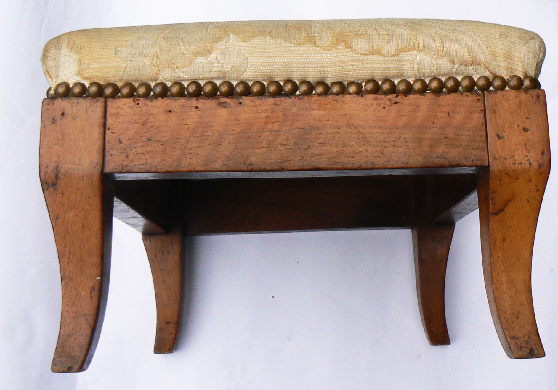 Foot stool in walnut, Louis-Philippe period style