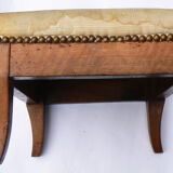 Foot stool in walnut, Louis-Philippe period style
