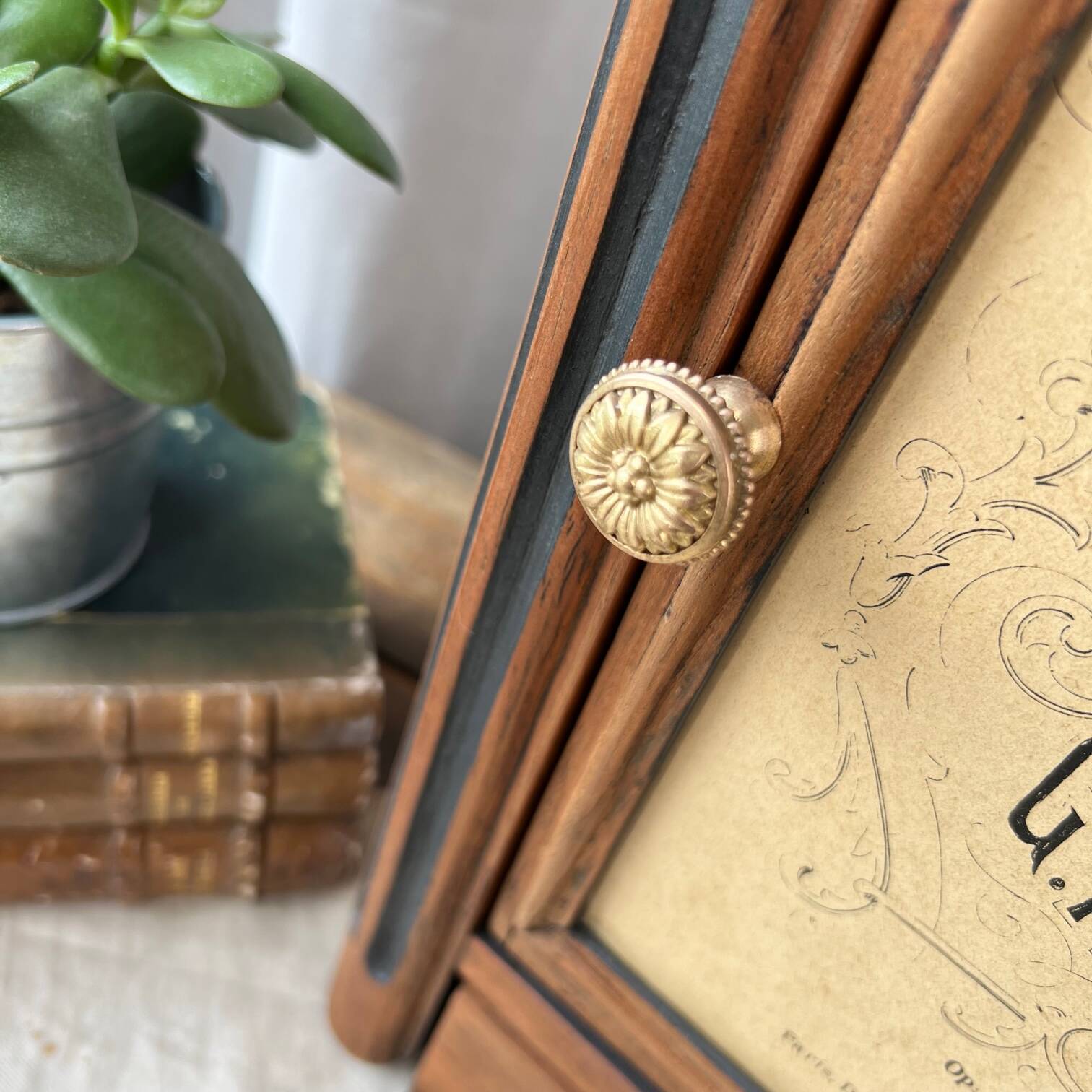 Restored wooden cabinet