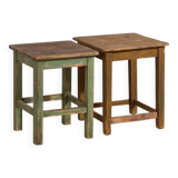 Antique square tables (c.1920). Set of 2 pieces no. 5
