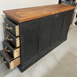Old oak workshop drawer unit