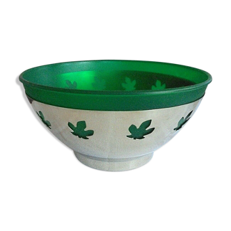 Guy Degrenne Stainless Salad and Green Plastic Container