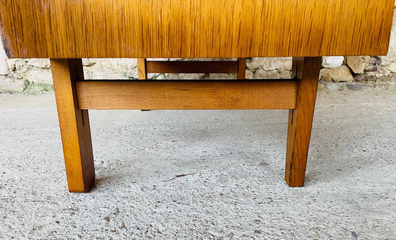 Vintage Scandinavian style oak chest of drawers circa 70's