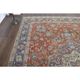 1970s Vintage Persian Handmade Wool Orange Oversized Area Rug 278x379