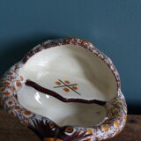 Henriot Quimper salt cellar in the shape of swans