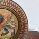 Mural Plate Montopoli Arno Italy 1930 Crowned Griffin Tuscan Majolica