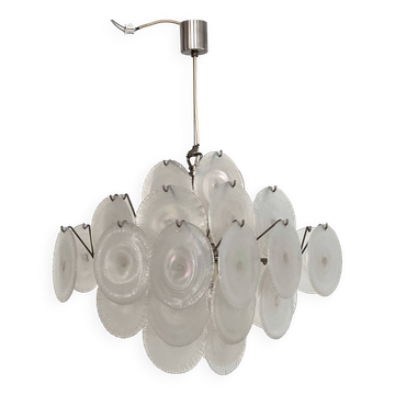 Italian Murano Chandelier by Carlo Nason for Mazzega, 70s