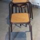 4 tabourets Mullca indus, atelier, école époque vintage