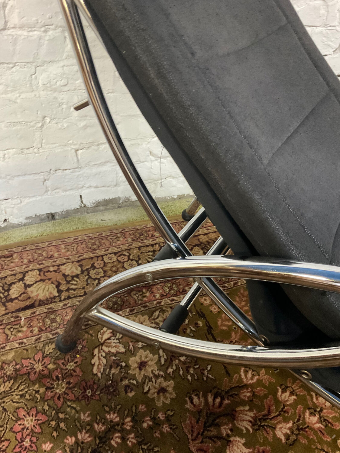 Fauteuil lounge à bascule dès années 70-80