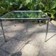 Vintage coffee table chrome and glass