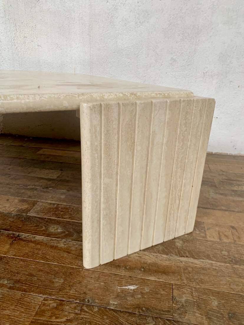 Roche bobois eye shaped coffee table year 1970