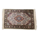 Handmade Persian wool and silk rug