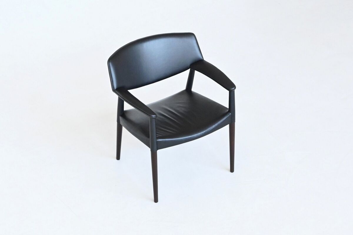 E. Larsen & A. Bender Madsen armchair in rosewood Willy Beck Denmark 1949