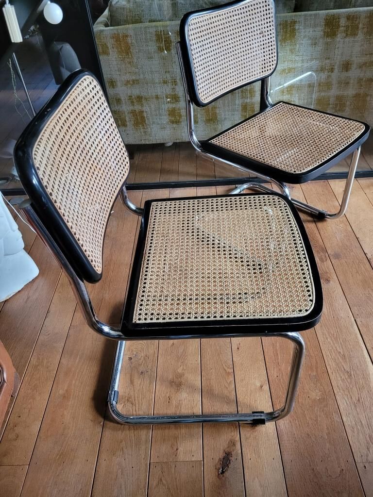 Set of 4 Marcel Breuer chairs