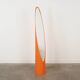 Orange ‘Lipstick’ mirror, Italian design, 1970s, designer: Rodolfo Bonetto