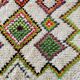Azilal carpet small white neon diamond 100x140cm