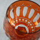 Set of 3 glasses Roemer Saint Louis 1930 orange