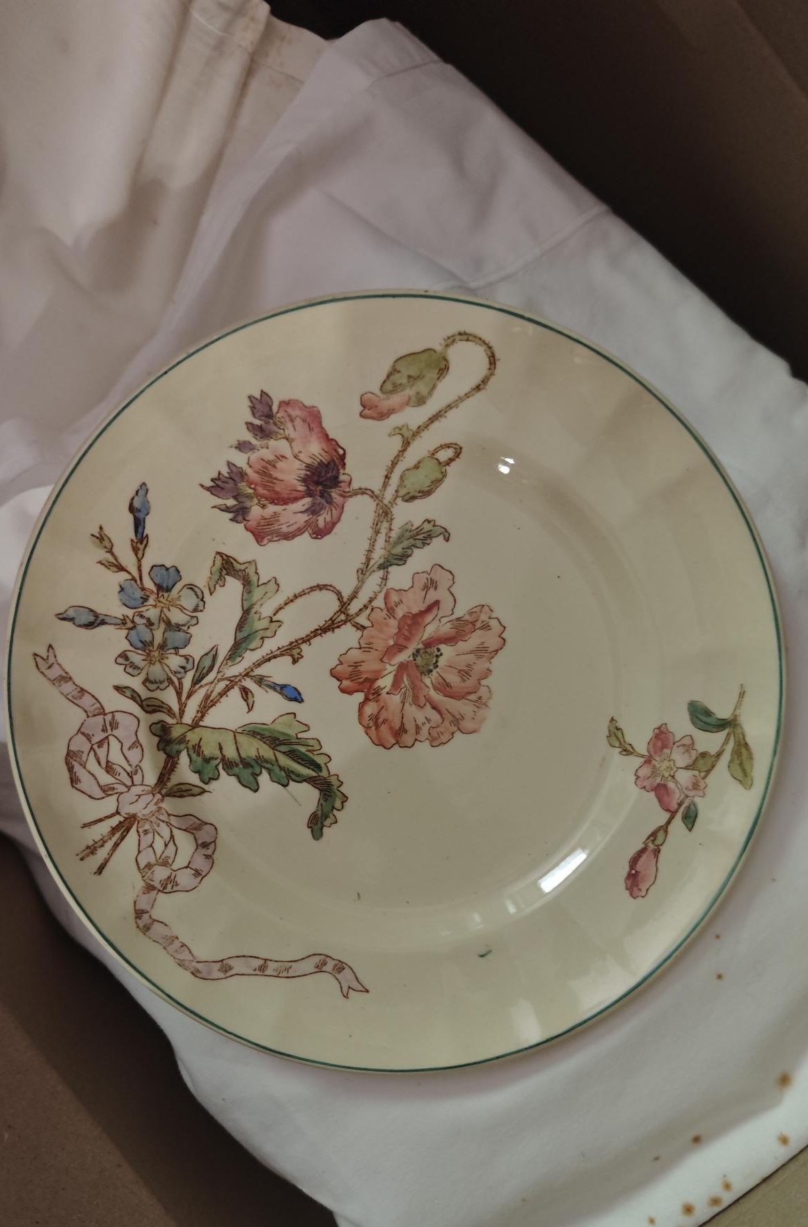 Vends lot assiettes "VILLA" - Longchamp, Terre de Fer - Époque Robert