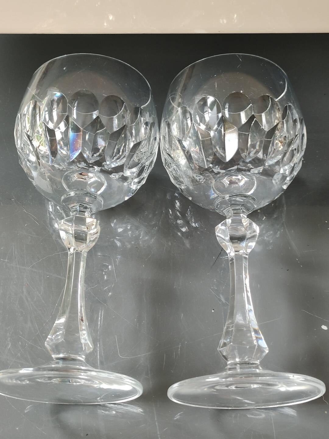 Lot 6. Boule glasses/Allegro model/Christinenhütte-Zwiesel. Tortoiseshell decoration