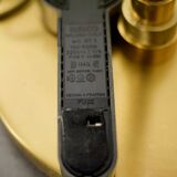 Floor lamp Gianfranco Frattini, metal gold and alabaster, Relco Milano