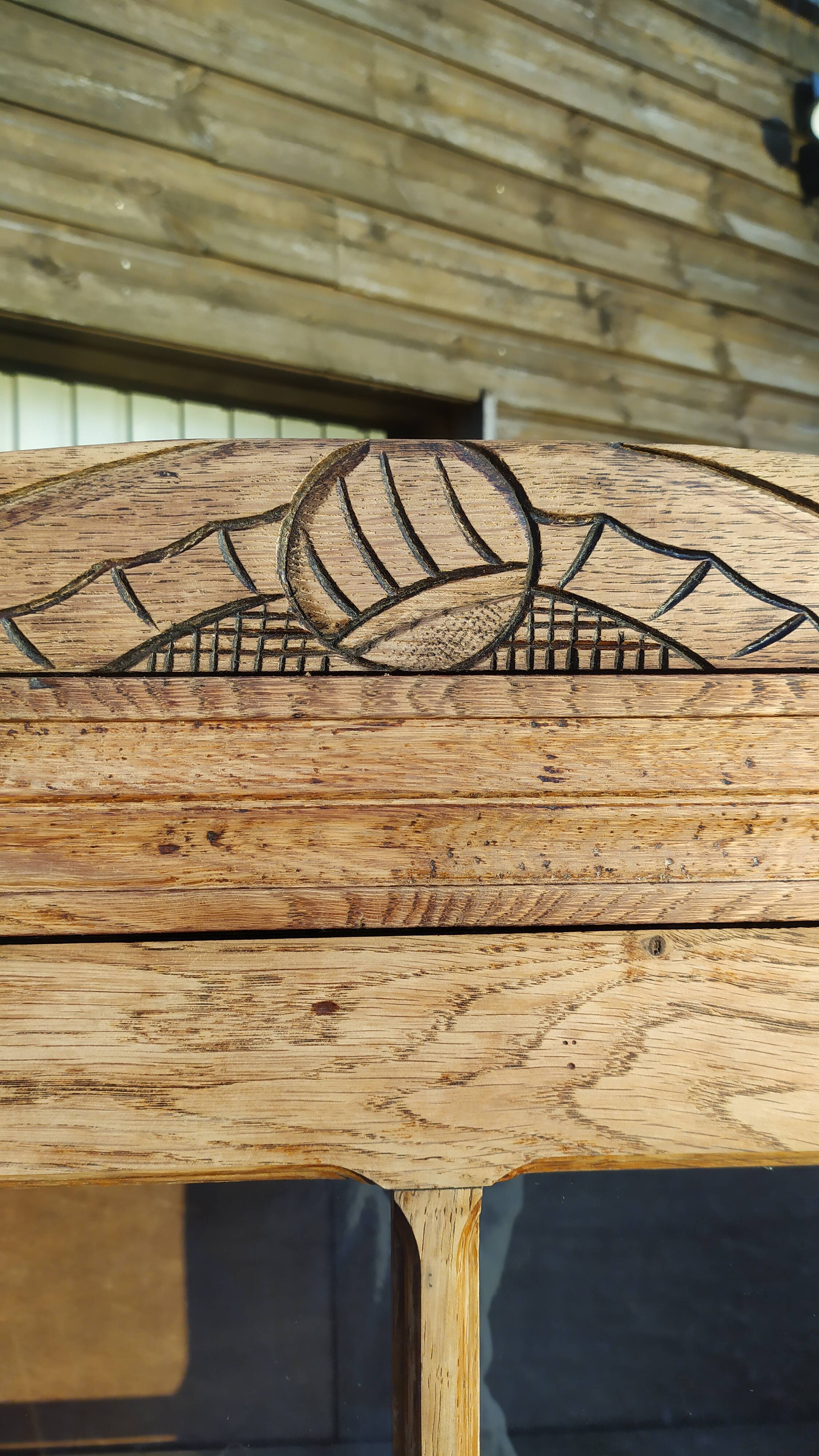 Parisian art deco wardrobe glazed