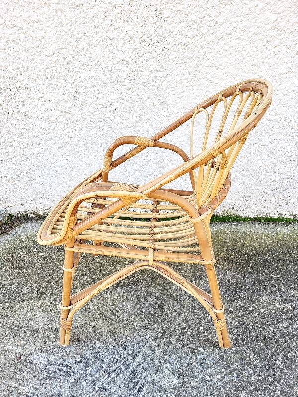 Rattan armchair 1960