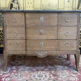 Restored Oak effect Transition style chest of drawers