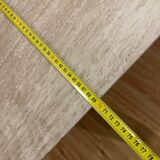 Table base effet travertin