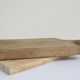 Two vintage solid wood cutting boards