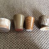 Set of 4 stoneware cups