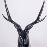 François Pompon. Deer, life-size bronze sculpture. 2006 edition