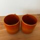 Vintage set of 2 Arcopal volcano mugs and bowls
