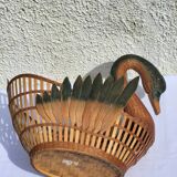 Vintage swan basket