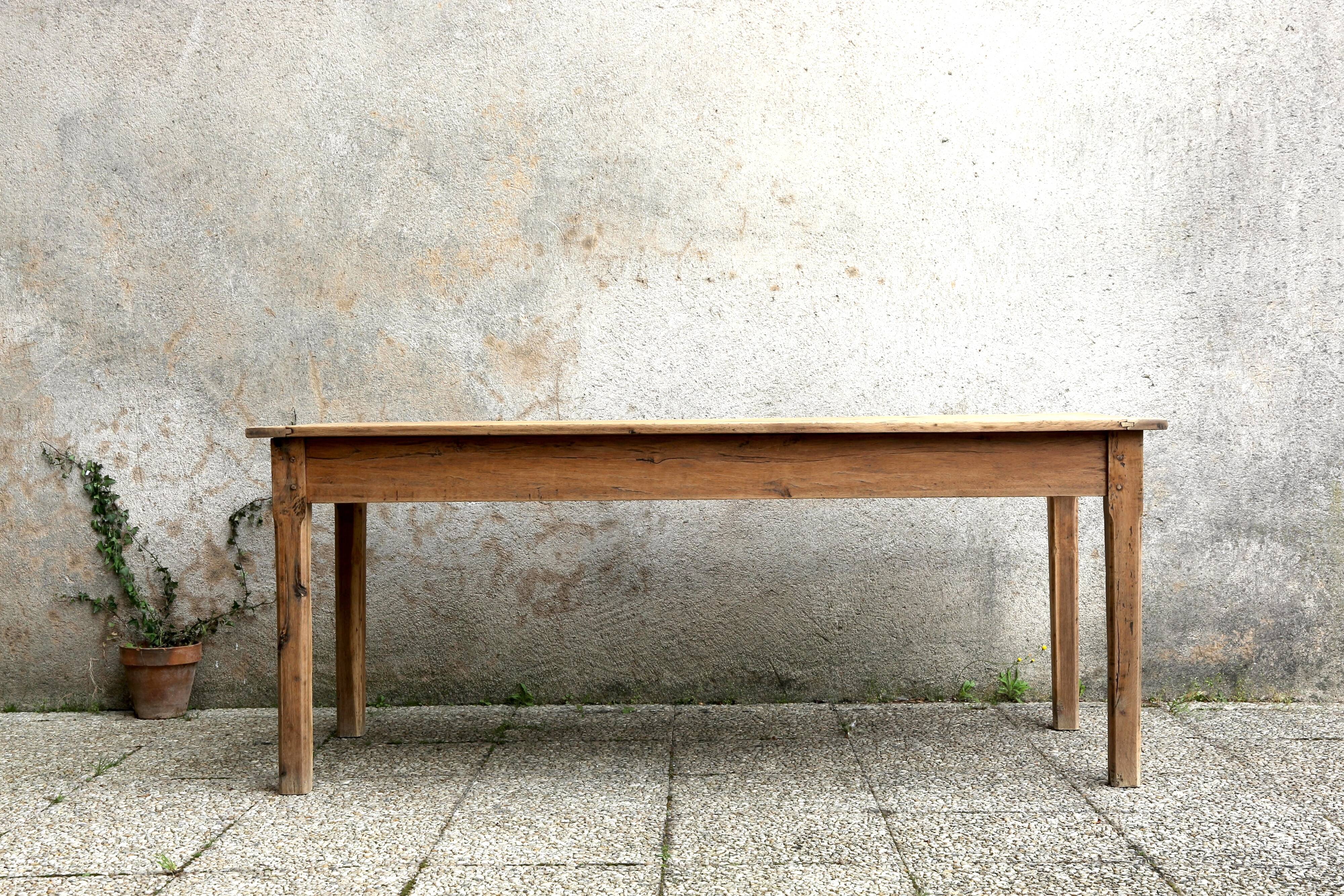 Antique oak farm table 180 cm long