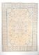 Tapis Persan Vintage Beige Et Bleu à Motifs Floraux, 301x388Cm