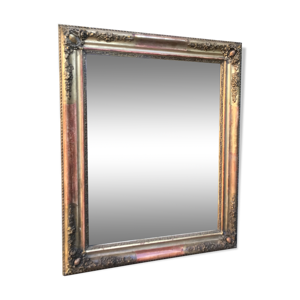 Miroir doré à la feuille d'or