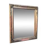 Golden mirror with gold leaf 79 x 53 cm
