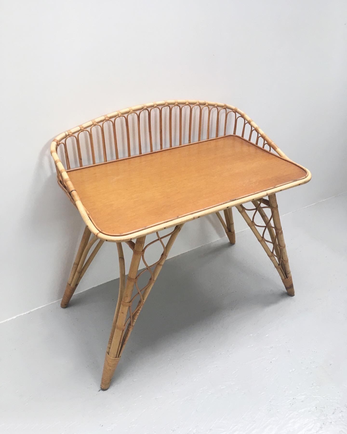 Vintage rattan desk