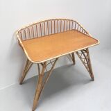Vintage rattan desk