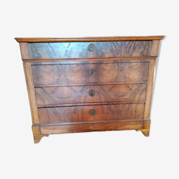 very nice chest of drawers in solid wood and marquetry