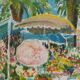 Paul Collomb: Flower Market, original signed lithograph.