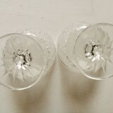Duo of vintage walking glasses