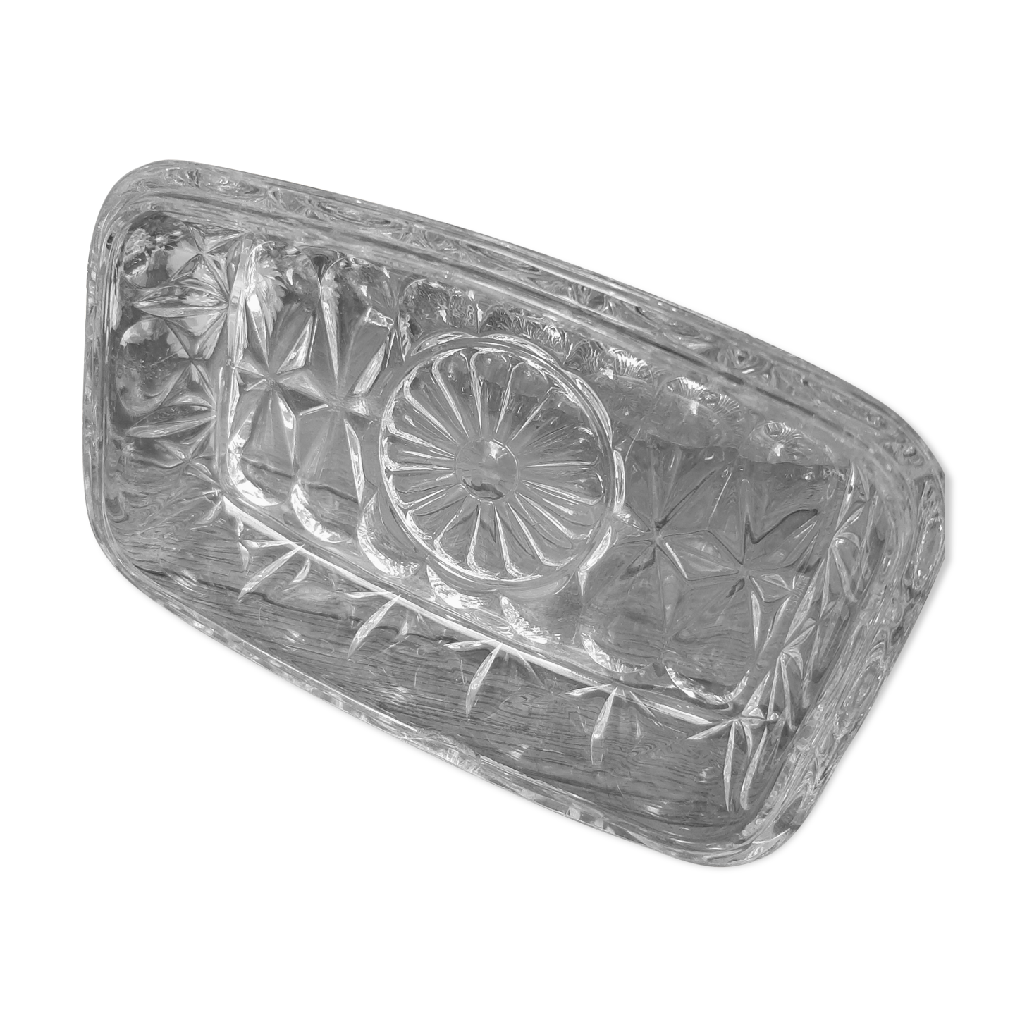 Molded glass butter maker