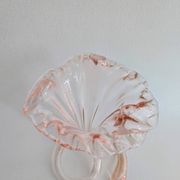 Vase trompette en verre soufflé