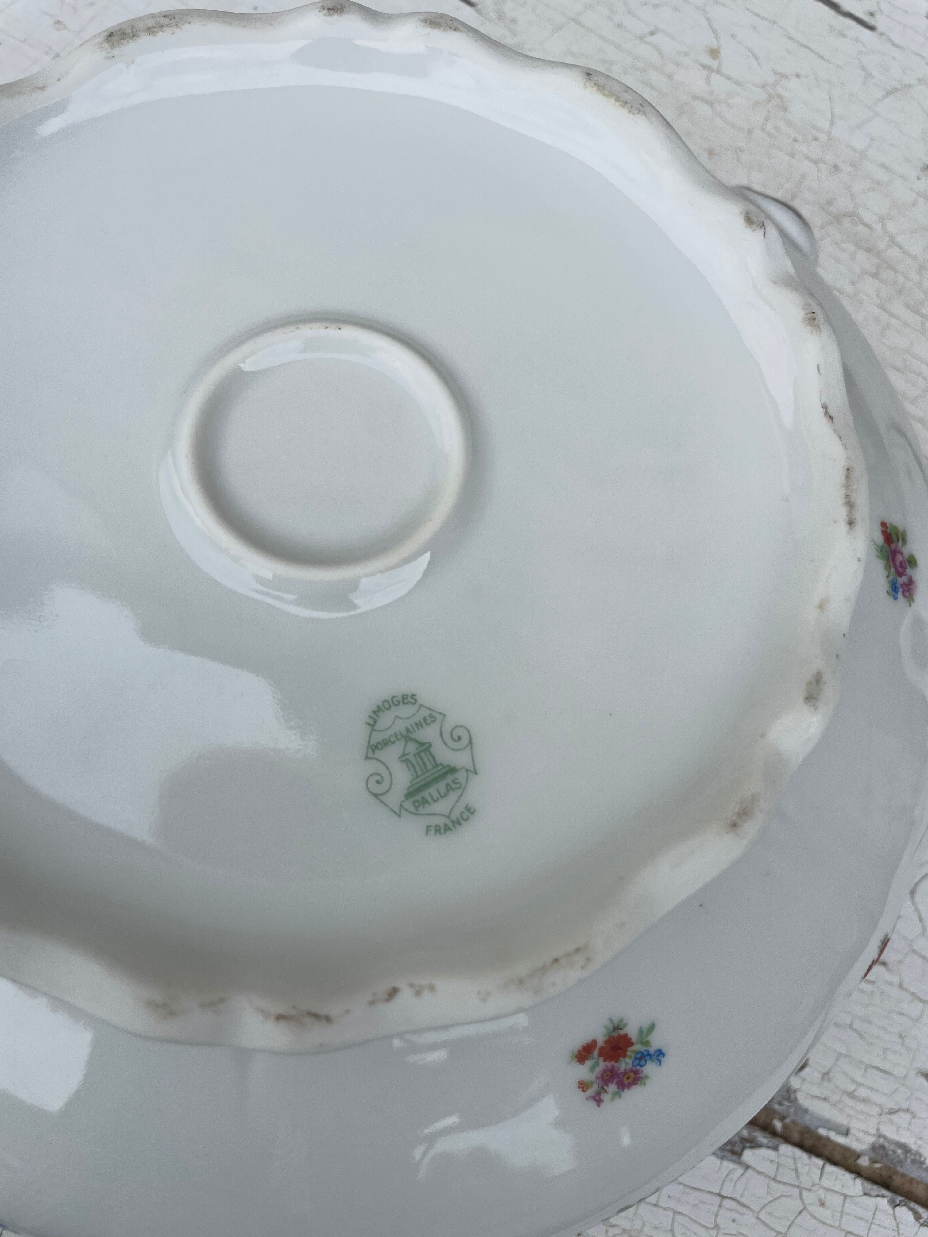 Clay porcelain soup bowl