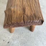 Stool in blond teak