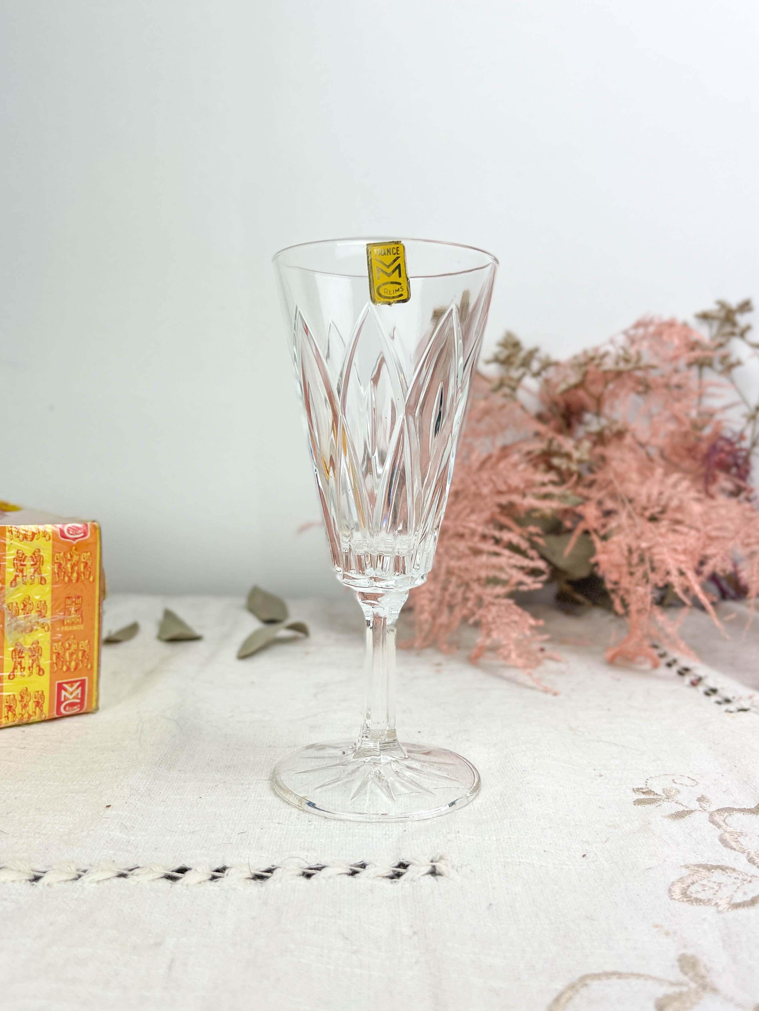 4 verres à vin vintage VMC Reims made in France